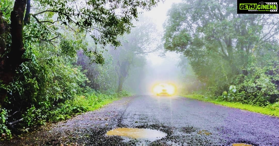 Ashish Vidyarthi Instagram - Light through mist.. Enroute Sawantwadi