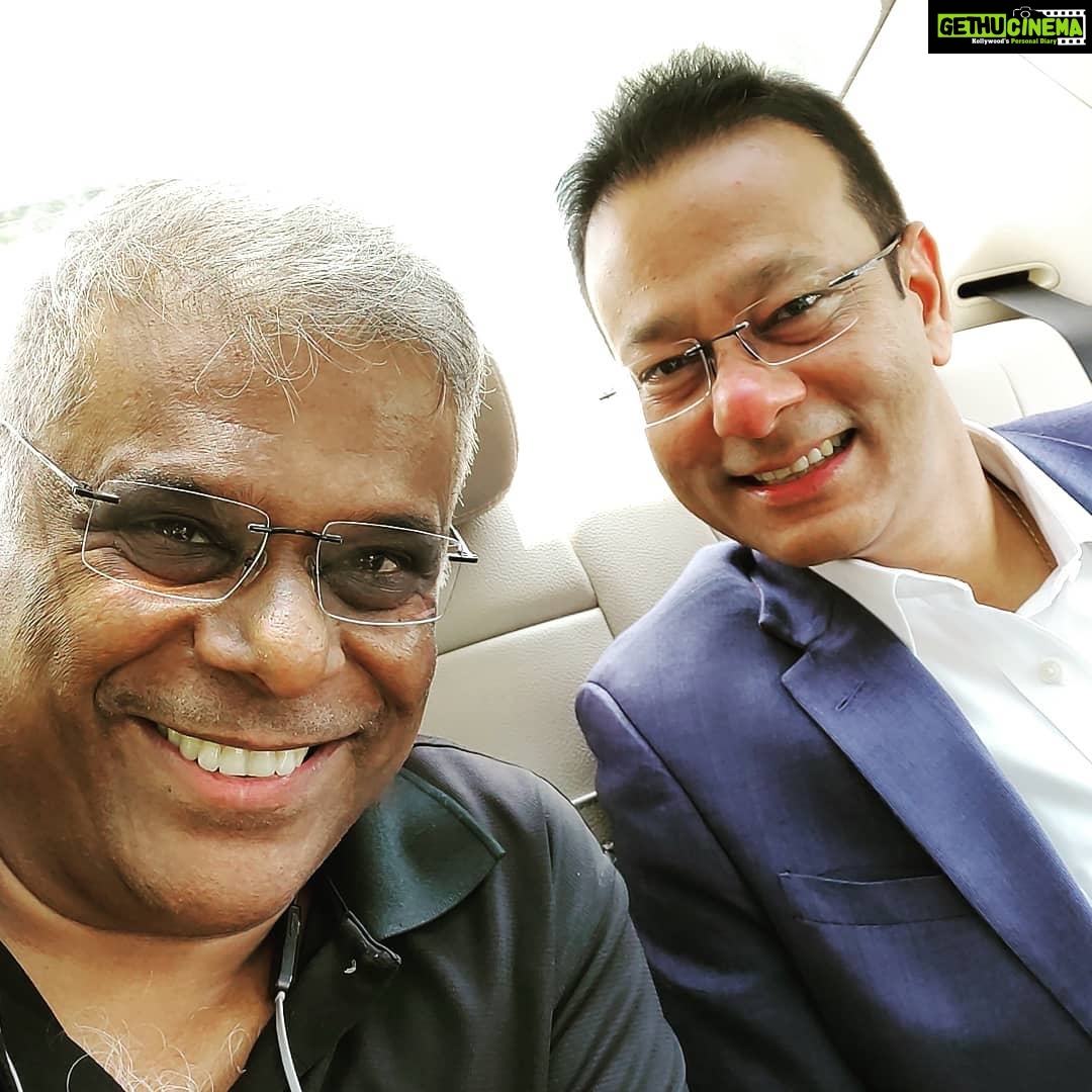 Ashish Vidyarthi Instagram - Travelling with Bandhu... In life. Alshukran Bandhu.. Alshukran Zindagi! Gurugram