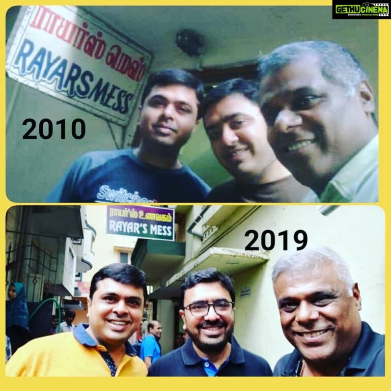 Ashish Vidyarthi Instagram - Deja vu... A decade later... Alshukran Bandhu.. Alshukran Zindagi! #food #friends Rayars Mess, Chennai