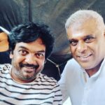 Ashish Vidyarthi Instagram - With Dear @purijagannadh.. Amidst the warmth of Varanasi .. 44c and counting as we progress through the day.... The joys of making Cinema. Dashashwamedh Ghat