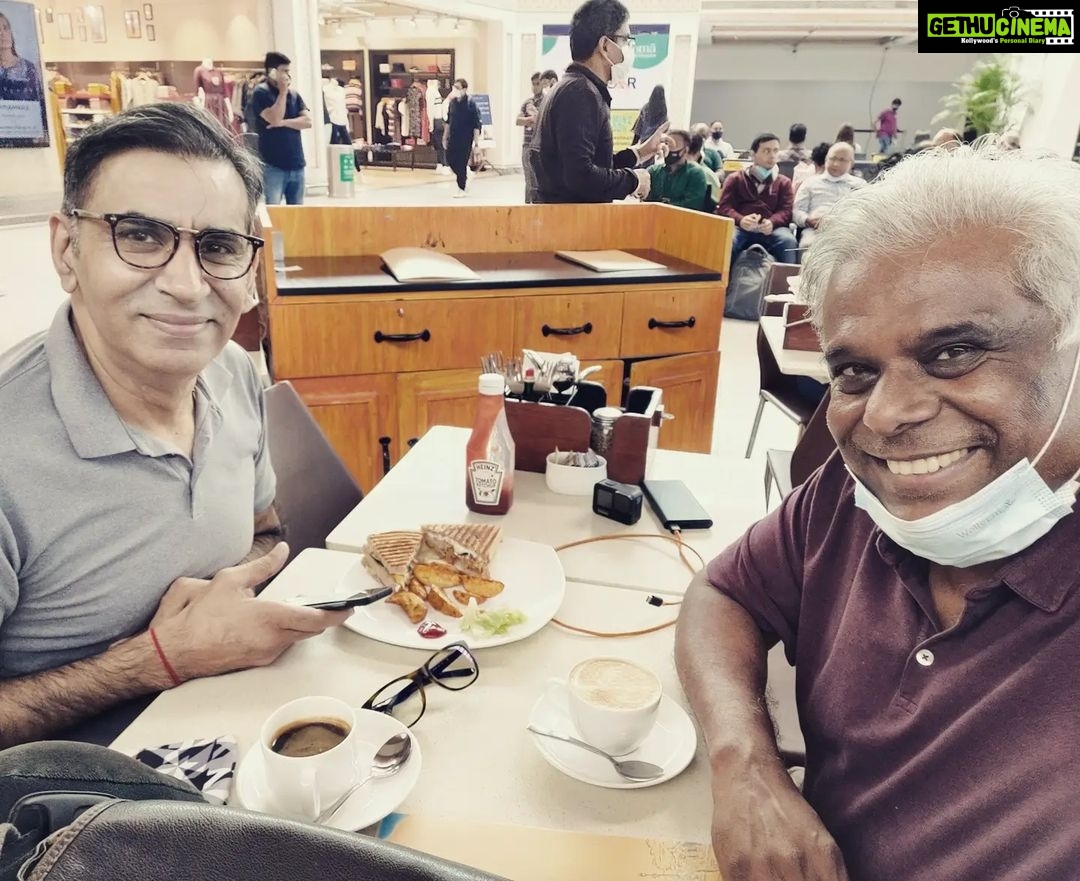 Ashish Vidyarthi Instagram - 112 years... Travelling together for the first time. #childhoodfriends