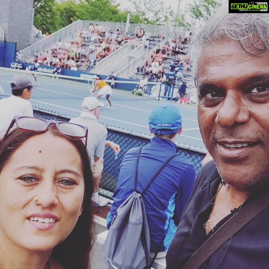 Ashish Vidyarthi Instagram - Up close.. The Sounds, the expressions, the concentration.. US Open Tennis Championships