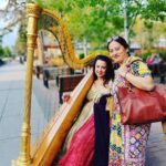 Ashish Vidyarthi Instagram – The Harpist & Piloo.. Banff, Alberta
