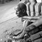 Ashish Vidyarthi Instagram - This rickshaw puller!! I came across this picture I took in 2007 on my trip to Kolkata. Saw this old hand rickshaw puller, taking a breather.. gazing into infinity........ what do you think is he contemplating? Do share ... https://ashishvidyarthipictureit.wordpress.com/2007/02/11/thinking-of-going-extinct/ #pictureit #ashishvidyarthi #avidminer #rickshawpuller #gazing #2007 #reminiscing #memories