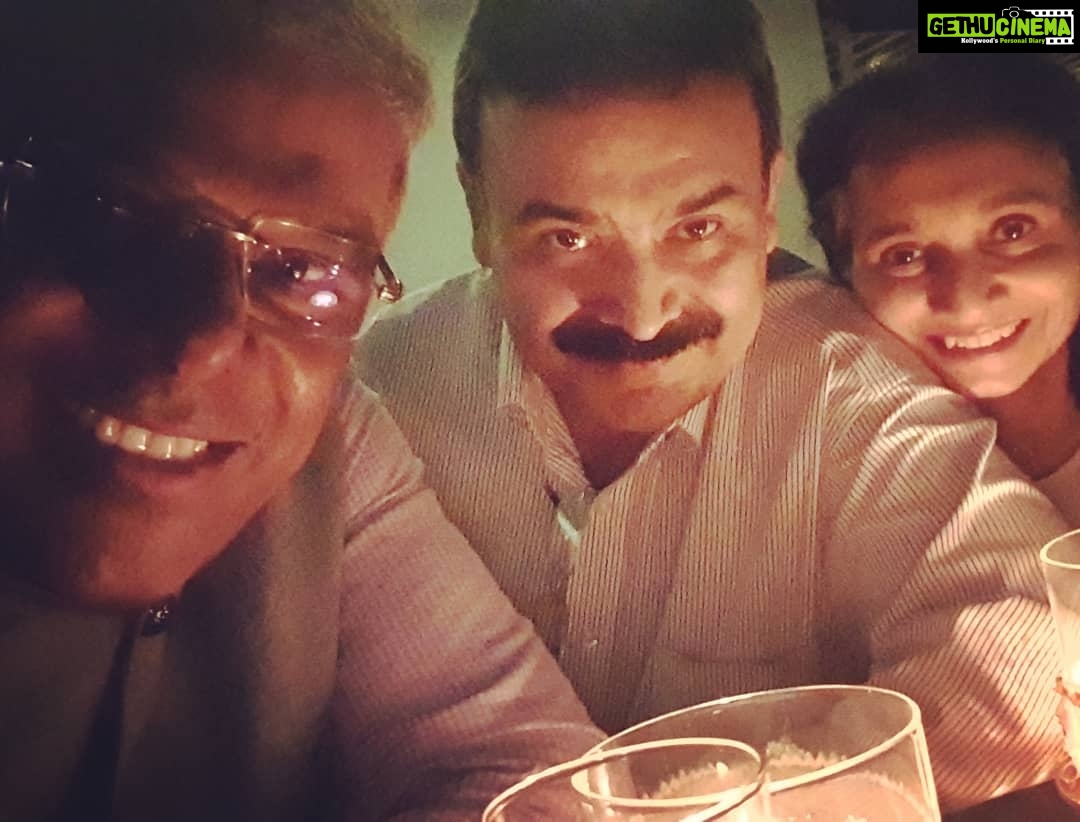 Ashish Vidyarthi Instagram - A post event rendezvous on the 13th floor... We were "On the edge"... The soup and veggies were great and conversation with the Bhaduri s, esoteric .. Am tired but awake, adrenaline of a two event day, or coffees... Anyways... Alshukran Bandhu.. Alshukran Zindagi! 13th Floor Bar