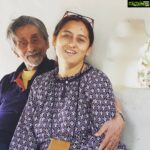 Ashish Vidyarthi Instagram - Father, Daughter & Mother ... Bolpur