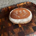 Ashish Vidyarthi Instagram - Love filled noon…breaking freshly baked Sourdough bread…Together.Thank you @sujitsumitran sudha & @chef__girish Porvorim, India