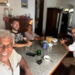 Ashish Vidyarthi Instagram – Love filled noon…breaking freshly baked Sourdough bread…Together.Thank you @sujitsumitran sudha & @chef__girish Porvorim, India