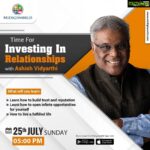 Ashish Vidyarthi Instagram - Learn about investing your time in realtionships to gain infinite opportunities and live a fulfilled life. Join me Live only on Midigiworld. 🔗 Watch my story for link or go onto @midigiworld_official insta page to register. You wouldn't wanna miss this out. Book your slots now⚠️ #AshishVidyarthi #avidminer #impactinglives #midigiworld #selfloveisthebestlove #selfcare #relationships #relationshipadvice #investing #investinyourself #RegisterNow #trust #oppurtunity #lifelessons #belief #relationshipcoach #lifelessons #realrelationships #relationshipgoals❤️