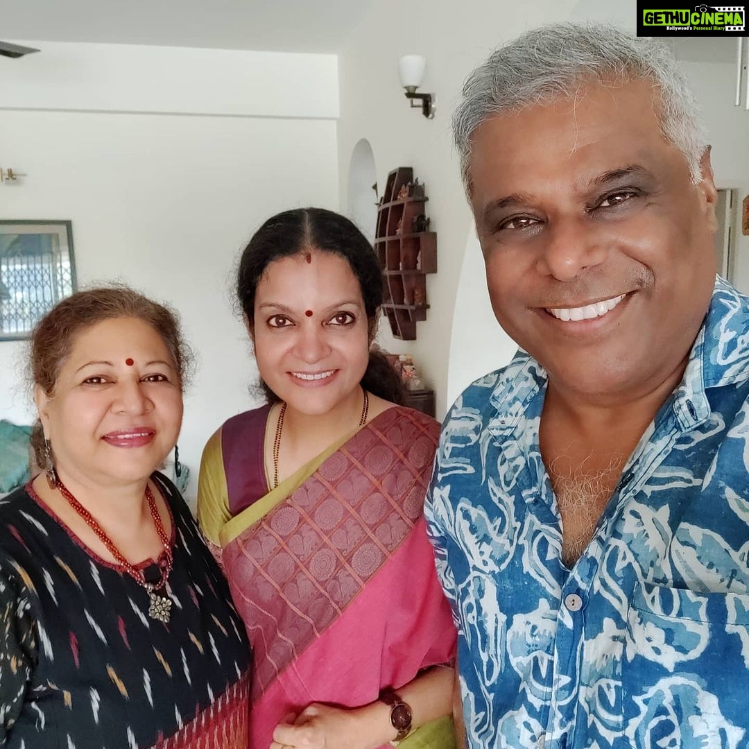 Ashish Vidyarthi Instagram - Began the day with a series of inspiring conversations over some amazing breakfast and filter... with @seetharatnakar and @maajanaki Chennai, India