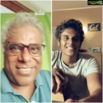 Ashish Vidyarthi Instagram - A moment from a video call... Aaah... गले लग जा ! @arthv15 Love light and Cheer!