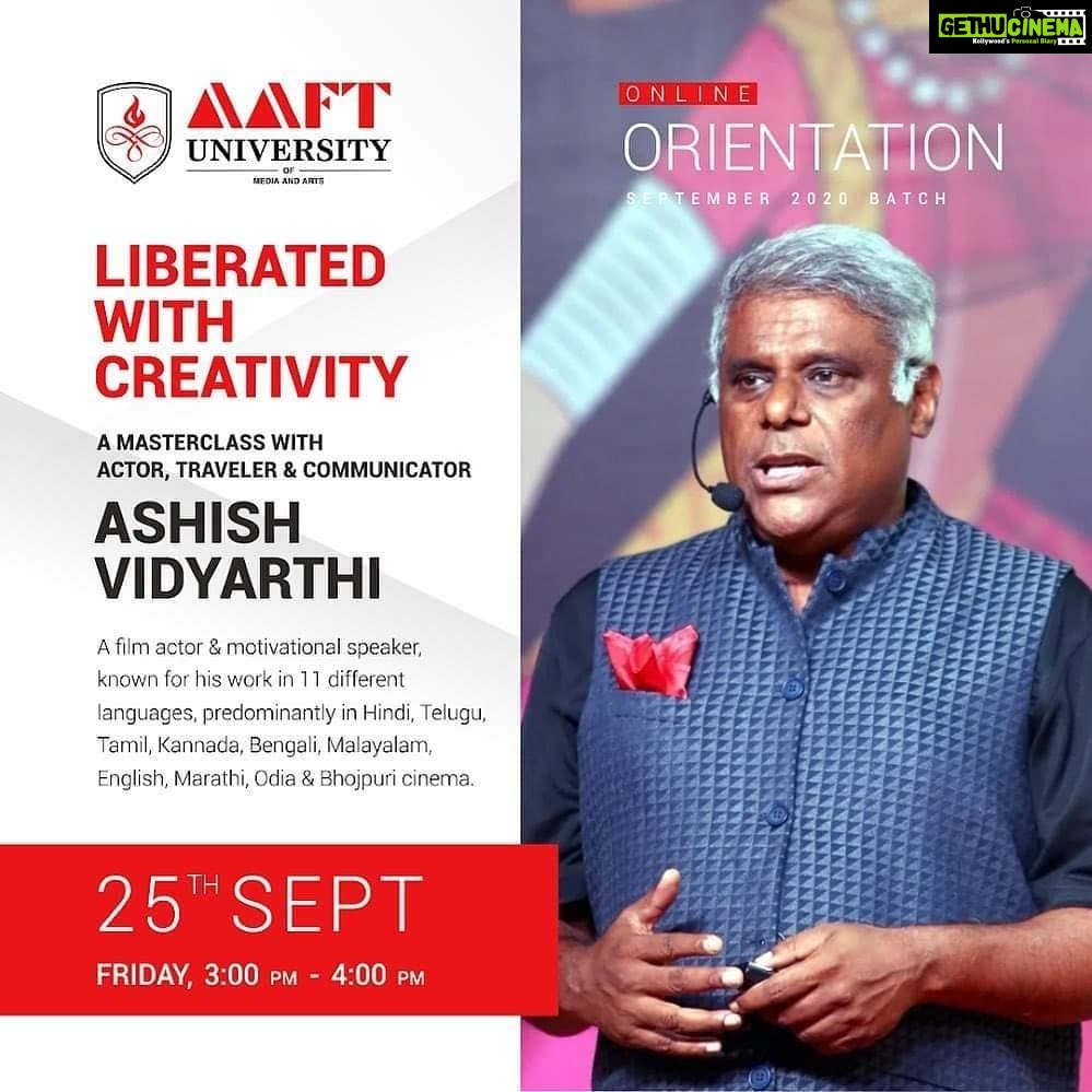 Ashish Vidyarthi Instagram - Creativity Liberates @aaft_india