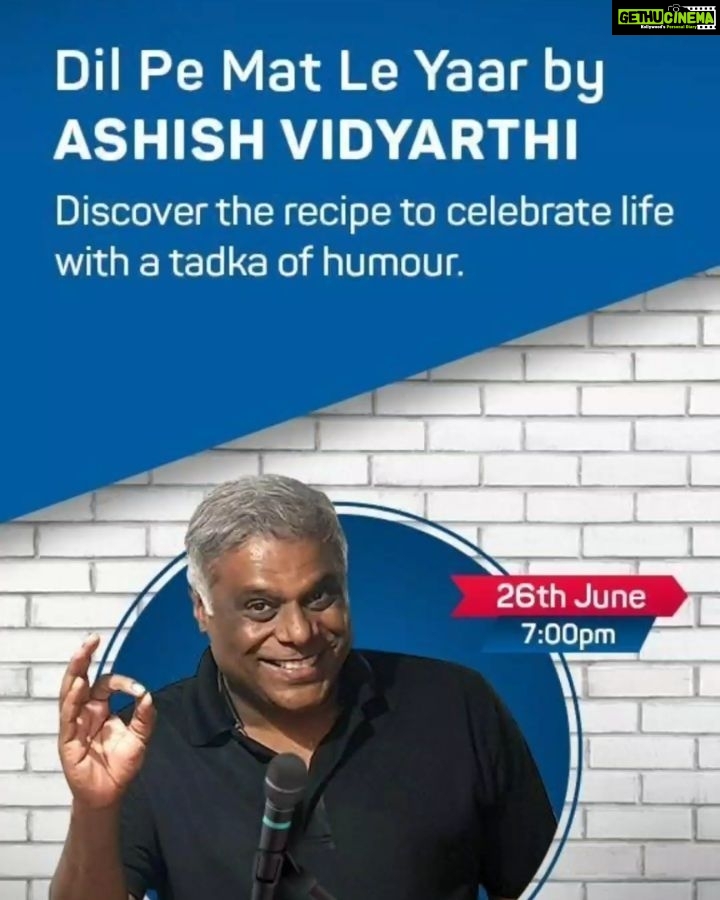 Ashish Vidyarthi Instagram - Namaskar Bandhu... Life has been interestingly challenging these days... Can we deal with this crisis with a smile on our lip and a twinkle in the eyes? How about beginning by not taking the knocks that life is giving us, to our heart.. As we say in Hindi... Dil Pe Mat Le Yaar... Here's my version of #DPMLY Inviting you to share a story on how you have creatively dealt with what life bounced at you. Share your video on Your Story along with the Hashtag - #DPMLY and Tag Me and @bookmyshowin .... I will repost the best ones on my story. Look forward to be suprised !!!! Dil Pe Mat Le Yaar.... Phir Muskurayega India Aur Shurwaat Hogi Aajse, Aapse (Link in bio) https://in.bookmyshow.com/events/dil-pe-mat-le-yaar-by-ashish-vidyarthi/ET00132839 Alshukran Bandhu Alshukran Zindagi www.avidminer.com #DilPeMatLeYaar #BookMyShow #avidminer #Ashishvidyarthi