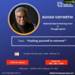 Ashish Vidyarthi Instagram – On 19th of May, 8 am.. I will be enagaging in a conversation on “Pushing Yourself To Reinvent”, at the Digital Gurukul Masterclass.

Allow me to ask you, Are you ready to push yourself to reinvent? 
Alshukran Bandhu 
Alshukran Zindagi 
www.avidminer.com

#ashishvidyarthi #motivationalspeaker #lifecoach #inspire #learn #reinventyourself #masterclass #digitalgurukul #masterclass2.0