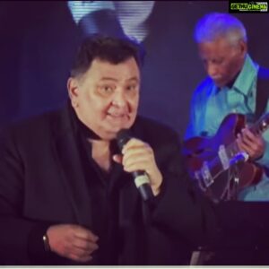 Ashish Vidyarthi Instagram - Here's @rishikapoor_real introducing an interesting back story of the Om Shanti Om melody. That song made countless moments waaah in my life.. Karz was the musical thriller I watched at Regal Connaught Circus Delhi @subhashghai1 ... I waved my arms and cheered... It probably was the first film I rooted for, which didn't have my idol @amitabhbachchan . Rishi Sahab, lit up lives in his inimitable style...@piloovidyarthi had the privilege of sharing screen space with him in his last release 