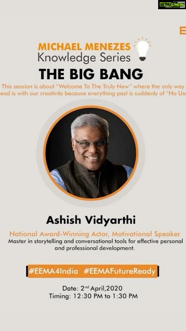 Ashish Vidyarthi Instagram - This period has disrupted the pace of our evolution. It has jump started idle brains to think beyond the things we were known for.. It has set the proverbial cat amidst the pigeons. Welcome to the BIG BANG conversation.. How Hope and Audacity will define the future.. how we can challenge the constants of our past with our creativity & agility. Today.... 2nd April at 1230 pm Join me on FB live https://www.facebook.com/ashishvidyarthiandassociates/ Would love to hear your thoughts.. Alshukran Bandhu.. Alshukran Zindagi www.avidminer.com #hope #audacity #new #avidminer #ashishvidyarthi