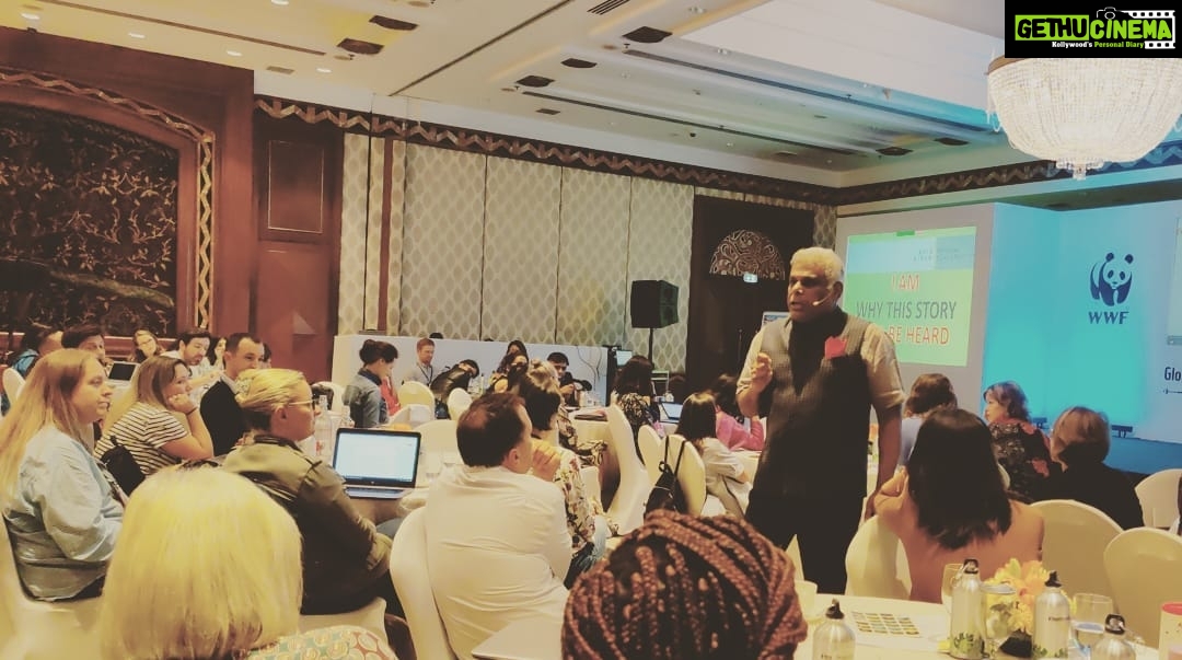 Ashish Vidyarthi Instagram - Had the privilege of speaking to passionate beings at the @WWF Global Communications Workshop...Impact on earth by what we find "Usual" is truly huge.. I was moved by the mission & felt punched in my guts, when I saw the irreversible damage being caused.Tomorrow is being formed, now! IGI InternationalAirport T2Terminal