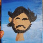 Ashwin Kakumanu Instagram - Portrait of me by my talented niece Amara who is a budding artist. The resemblance is pretty close. 💕