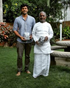 Ashwin Kakumanu Instagram - Happy birthday to #Isaignani #Ilayaraaja sir and Mani sir. Here's to them creating more art for the rest of us to enjoy. Also, I'm glad to say that now I got the opportunity to work with both of them. :) #shamelessplug #birthdaybros #puthamputhukaalai #megha #ponniyinselvan