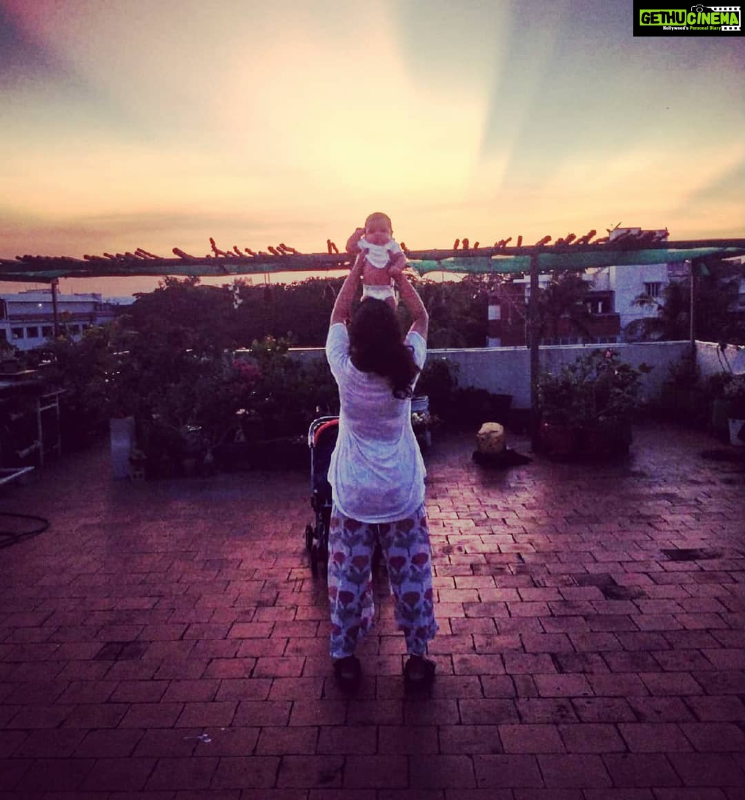 Ashwin Kakumanu Instagram - Circle of life . The daughter becomes the mother and the mother becomes the daughter. I don't know why I'm getting so philosophical and teary eyed. Maybe it's the image of the lioness and the little cub and the music it's reminding me of. #priderock #cublet #sunset