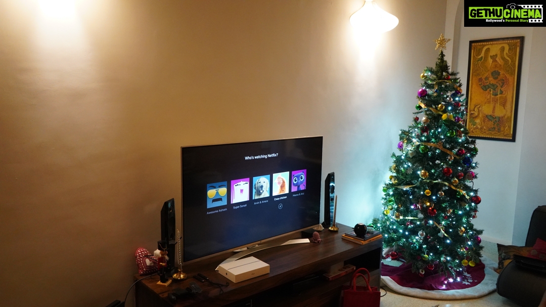 Ashwin Kakumanu Instagram - Was lucky enough to spend this years holiday with all my family, it’s not often I get to do that. So from my family to yours wishing you all merry Christmas and happy holidays! Had amazing biriyani & kababs catered by @gibransplendid. Thanks Gibran & Hischam! P.S: Netflix nicknames given to us by my niece & nephew.