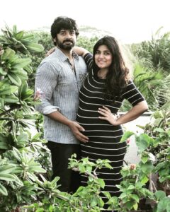 Ashwin Kakumanu Instagram - Kept putting off taking photos of us before the baby was born,and for some reason decided to take these photos on the 4th of July. Good idea cause the baby came through next day, and I would have have missed capturing the baby bump. 🥰🐻 Thanks @mouseylocks for the last minute session 🤗