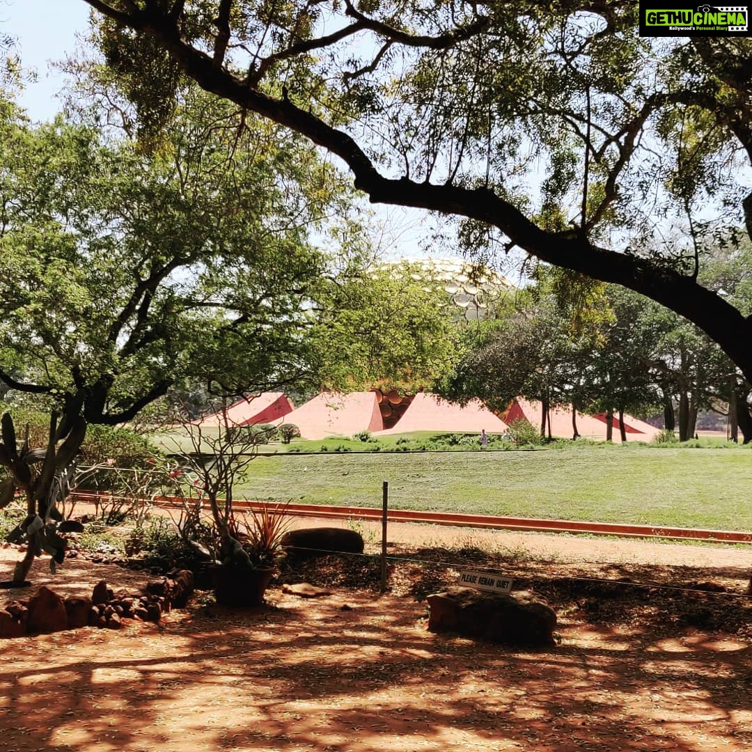Ashwin Kakumanu Instagram - Got to visit #matrimandir in #auroville with @son_emk & @preetisingla .Got to go inside the mandir and can't describe it other than say that it's a must visit. It's like sci-fi & spirituality architecture all blended into one.