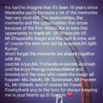 Ashwin Kakumanu Instagram - Thank you to those who made it happen and for those who made it an unforgettable experience. . . . . . #ajithkumar @alagiridhaya @venkat_prabhu @itsyuvan @vasukibhaskar @praveenkl @sakthi_saravanan @spbcharan @arjunsarjaa @trishakrishnan @therealandreajeremiah @yours_anjali @premgi @vaibhav30 @aravindaakash @mahatofficial #mankathada