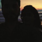 Ashwin Kakumanu Instagram - 5am work timings with the co-star. Something new in the making, share the details soon. Till then enjoy the sunrise. #earlybirds #lifesabeach