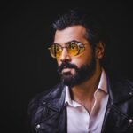 Ashwin Kakumanu Instagram - Throwing some shade. #stylin with @gracian.nalin and @prakatwork #beard #leatherjacket #starboy #starryeyes #madmaxtomadkax