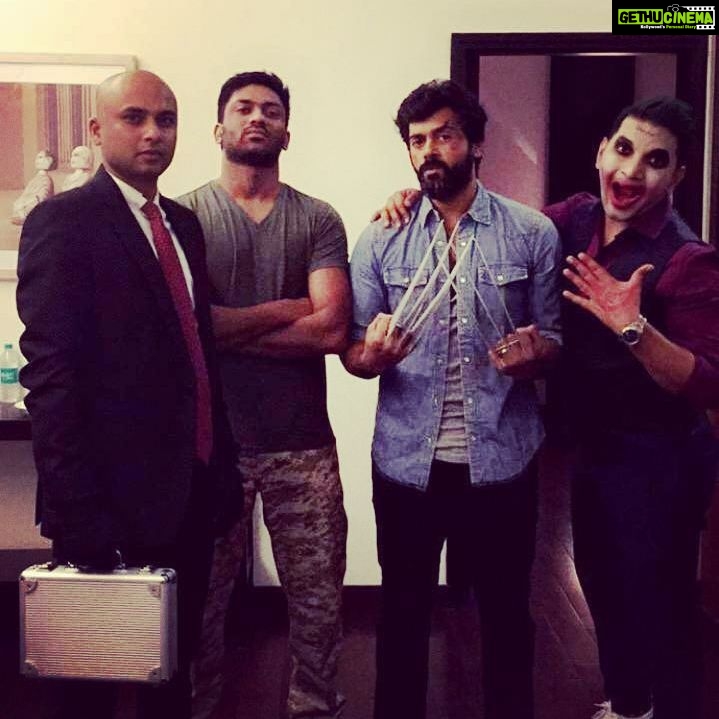 Ashwin Kakumanu Instagram - When the boys and girls got together to play dress up. #maaruvesham #logan #hitman #joker #guyincamo #ariel #harleyquinn #wednesdayaddams #studmuffin