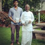 Ashwin Kakumanu Instagram – Piranthanaal Vaazthukkal #isaignaani #illayaraja sir. Got the opportunity to interact with raja sir during my first film as a lead actor, #megha. Will always be a highlight in my career the time I got to observe him and how he worked his magic . After he watched the film to start his background score he walked out of his studio and saw me and said, ‘Nalla panirke pa’. Those encouraging words meant the world to me coming from him! His #puthamputhukaalai gave such a platform for me that I’m still recognized as ‘Andha kalyaanathla camera vechu suthitiripingalae’ by some people (the guy roaming around the wedding with the camera) 😀🖖