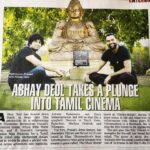 Ashwin Kakumanu Instagram - A column in the bombay times by abhay deol for #ithuvedalamsollumkathai #samiyawestern #mythicaladventure @aishwaryarajeshofficial