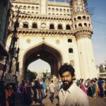 Ashwin Kakumanu Instagram - Took the off day to go for a walk around #ramojifilmcity and headed out to get a crash course on textiles, courtesy the wife @son_emk and @jayalakshmisundaresan. Had the pleasure of meeting Suraiya Ma'am and was taken around her unit that specialise in himroo and mashru ( look it up 😛) Ate some killer hydrebadi biryani and then ended the day at chaarminar! #traveldiaries #ithuvedalamsollumkathai