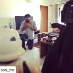 Ashwin Kakumanu Instagram - To all the #starwars fans, don't neglect your husbandly duties! #Maythe4thbewithyou #starwarsfan #wifeforlife #lukeitsvader