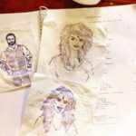 Ashwin Kakumanu Instagram – Just some random doodling on tissue paper in between shots on #ithuvedalamsollumkathai.. See yourself anywhere @gregburridge? @jayalakshmisundaresan  #femmefatales #semmascript #chaseyourdreamstillyoucatchem #ownit