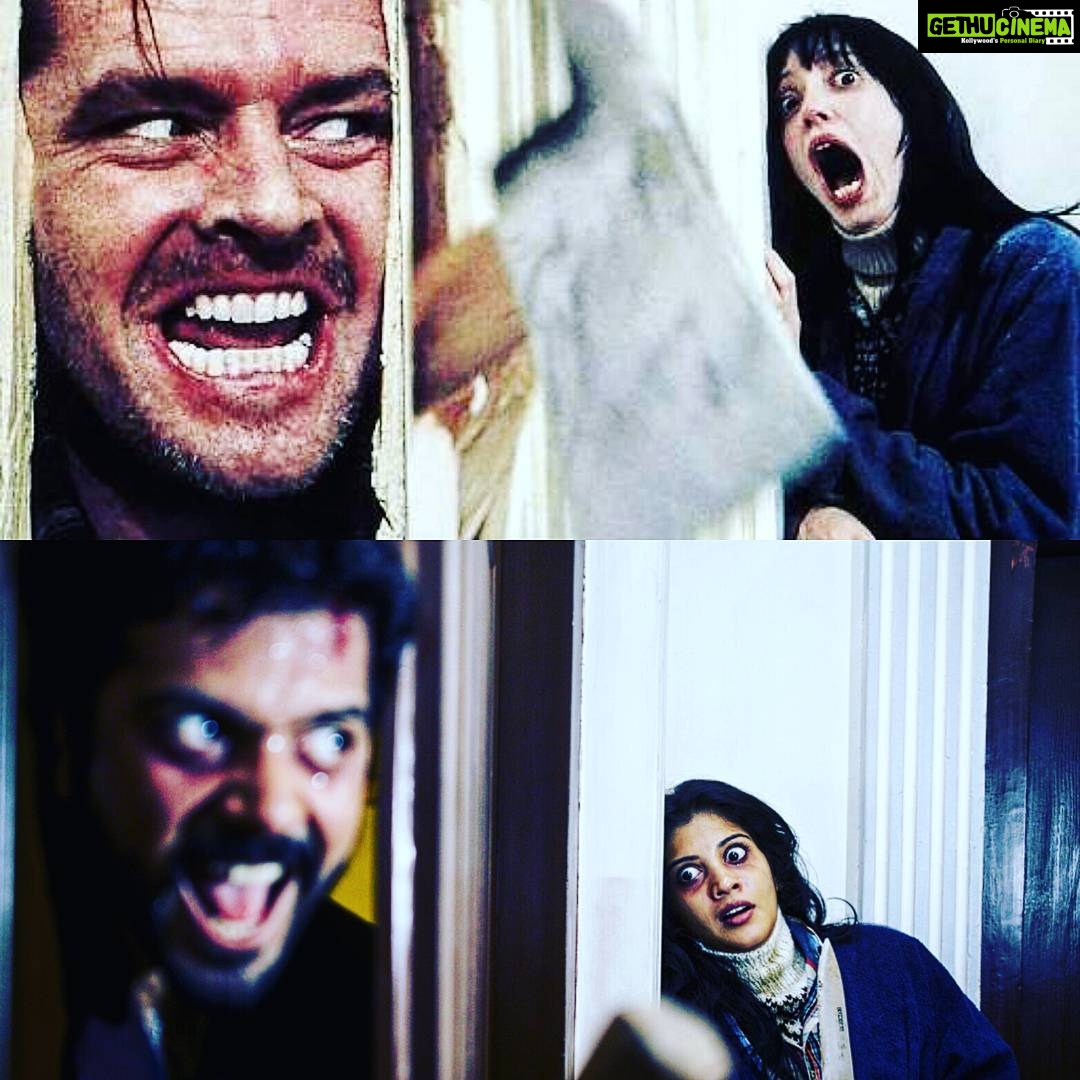 Ashwin Kakumanu Instagram - Shot this in ambica empire, from 'the shining' prob the most fun shoot where we let out our dark side #allworknoplaymakesjackadullboy #heresjhonny! Shot by vignesh @shivada_nair #Zero #Halloween