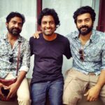 Ashwin Kakumanu Instagram - Somu na, director rathindran & I at the pushkar schedule wrap of #ithuvedalamsollumkadhai