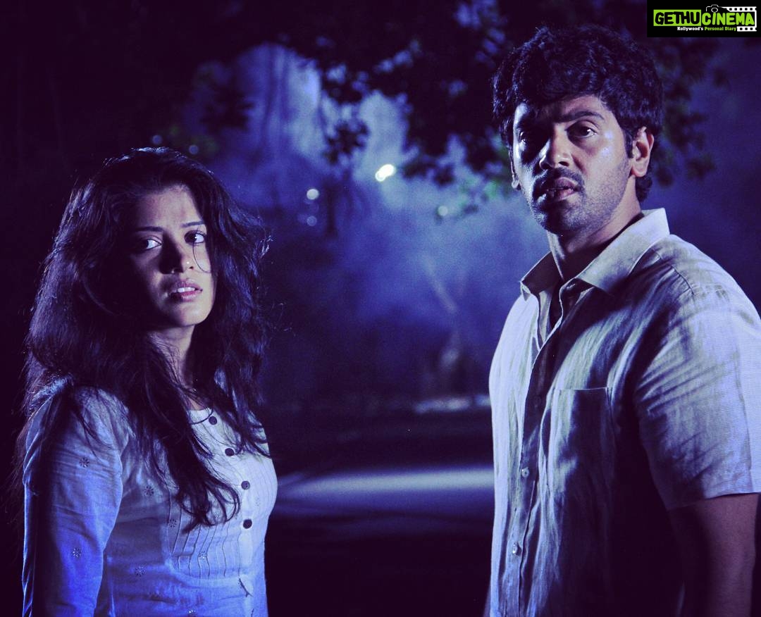 Ashwin Kakumanu Instagram - A still from #Zero. #shivada and I just hanging around the road in the middle of the night. Nothing strange happening. Nothing at all.. #9tozero
