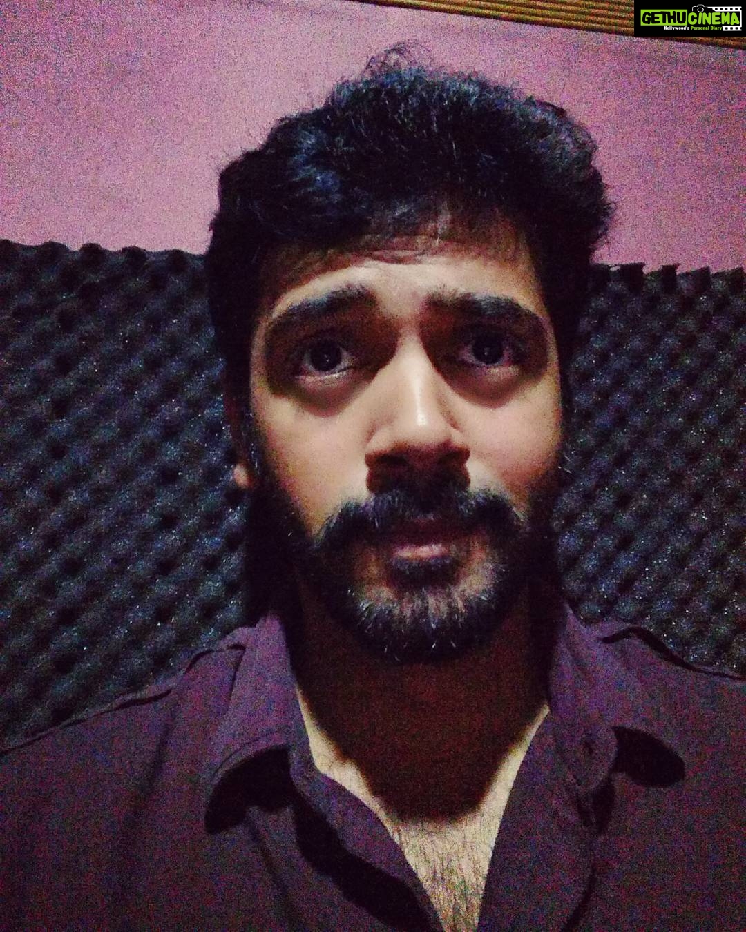 Ashwin Kakumanu Instagram - Last minute dubbing corrections for #Zero. Watching a 2 year journey come together. #homestretch #10tozero