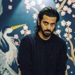 Ashwin Kakumanu Instagram - Feeling kinda blue #Sakura #indigo #sweater Mural - @manavalanandco