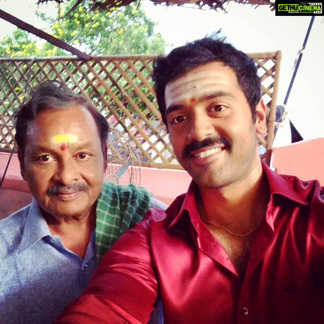 Ashwin Kakumanu Instagram - Look who it is! With shanmugasundaram sir