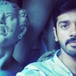 Ashwin Kakumanu Instagram - #statueselfie #Vedalam shooting