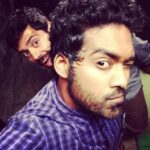 Ashwin Kakumanu Instagram - Photobombing Danny boy!