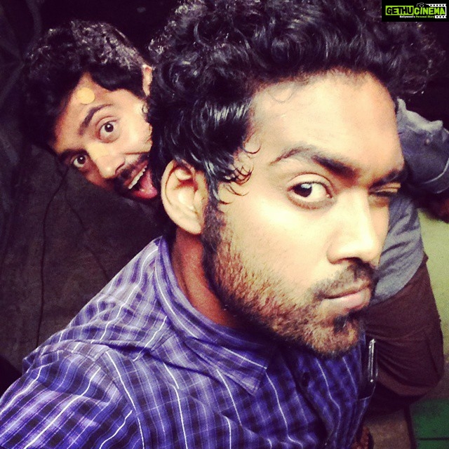 Ashwin Kakumanu Instagram - Photobombing Danny boy!