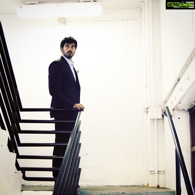 Ashwin Kakumanu Instagram - a suit and a staircase makes everything cooler #suitup
