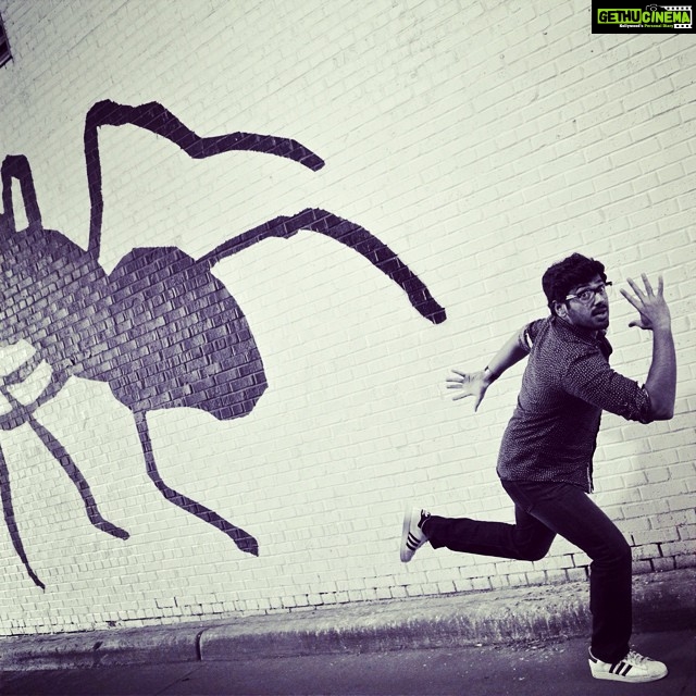 Ashwin Kakumanu Instagram - #Giantant #quirk #graffiti #odumachi #runforyourlife