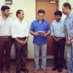 Ashwin Kakumanu Instagram - Lifetime chance..meeting kamal sir when he won the #padmabhushan