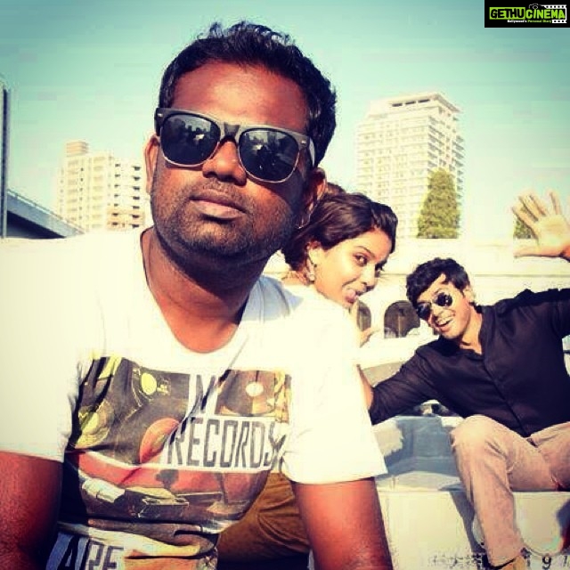 Ashwin Kakumanu Instagram - Yen indraal song shoot.. #photobomb