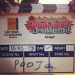 Ashwin Kakumanu Instagram - #Idhaaba #poojai #clapboard